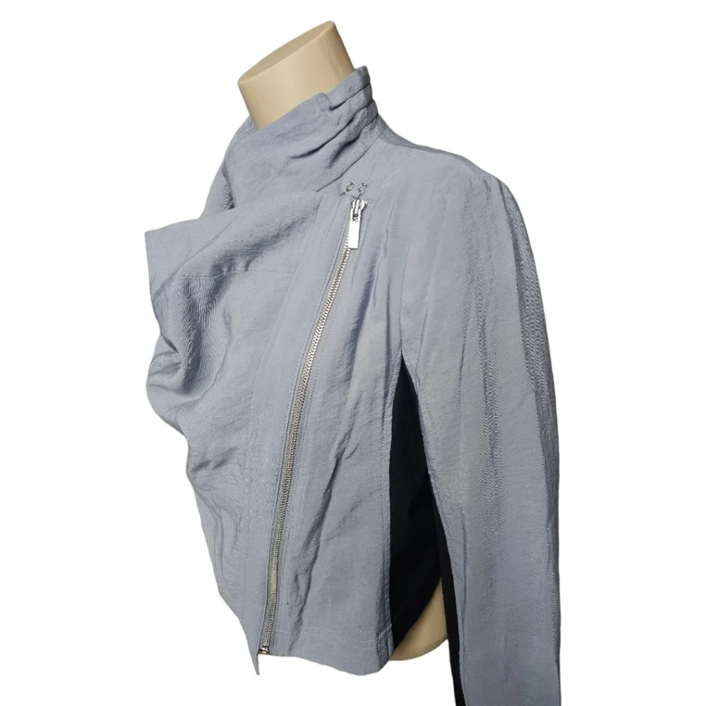 Rachel Roy Women’s Asymmetrical Zip Combo Jacket / Blazer Size S - Picture 3 of 6
